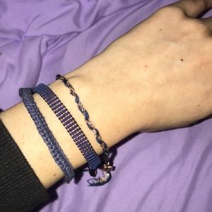 American Eagle Outfitters Jewelry - 🍉American Eagle blue and gold wrap bracelet set American Eagle Outfitters Jewelry - 🍉American Eagle blue and gold wrap bracelet set